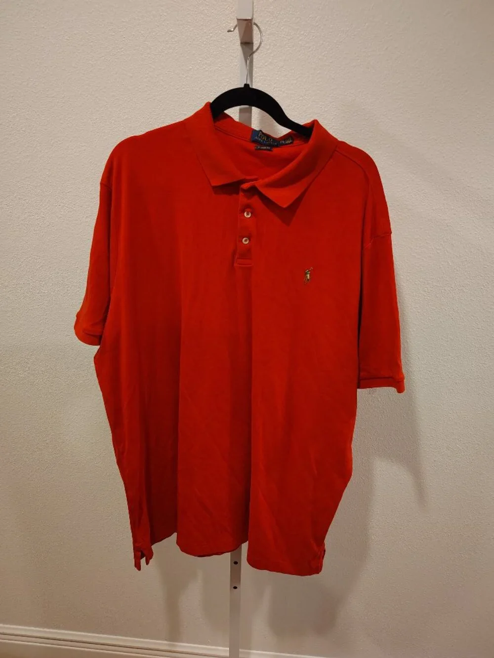 Polo Ralph Lauren Classic Fit Men's Red Polo Size XXL Short Sleeve